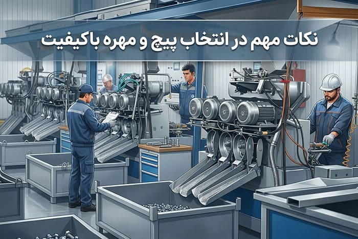برای انتخاب پیچ و مهره باکیفیت چه نکاتی را باید رعایت کنیم