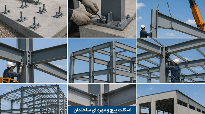اسکلت پیچ و مهره ای ساختمان چیست و چه مشخصاتی دارد