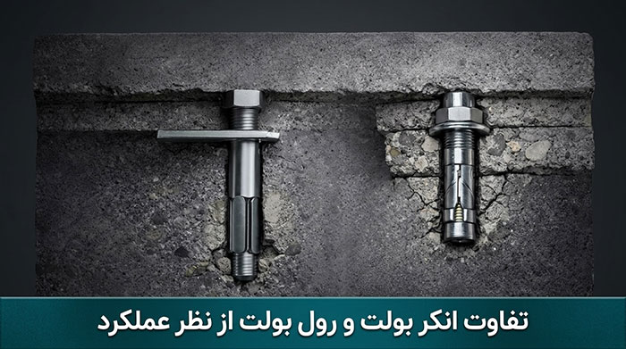 انکر بولت و رول بولت از نظر عملکرد چه تفاوتی دارد