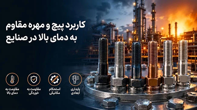 پیچ و مهره مقاوم به دمای بالا در کدام صنایع کاربرد دارد